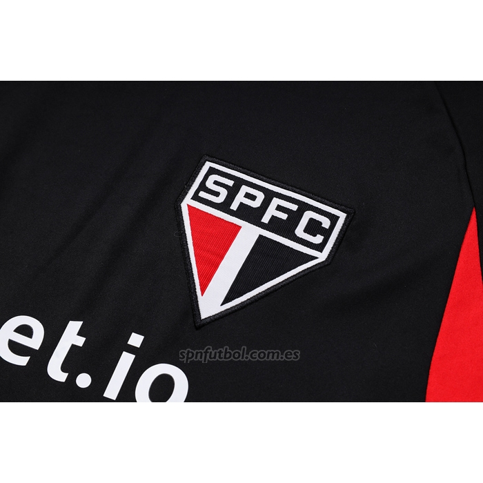 Chandal del Sao Paulo Manga Corta 2023-2024 Negro